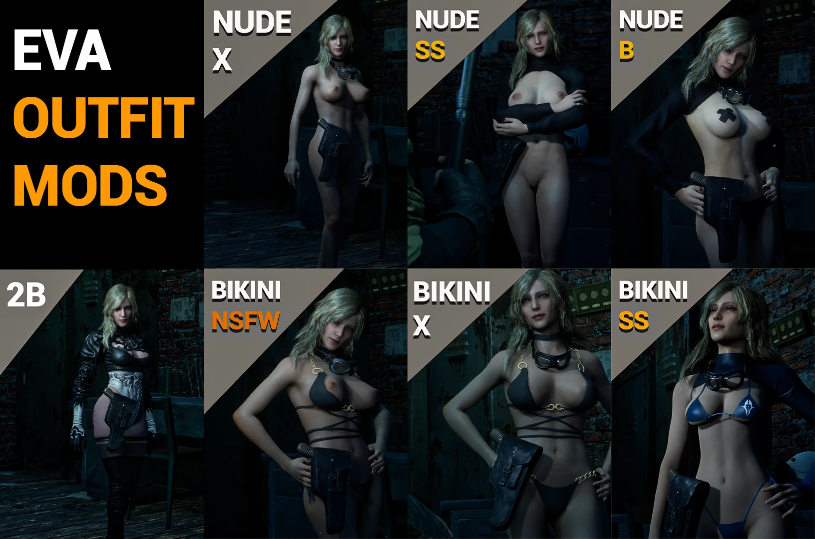 Metal Gear Solid Delta: Snake Eater "Коллекция бикини Евы + NSFW"