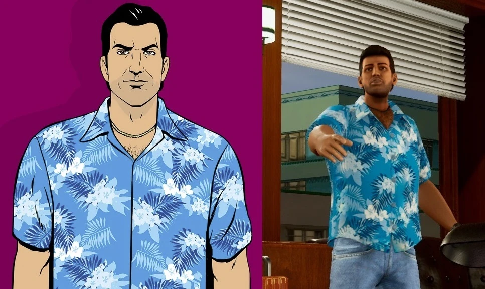 Grand Theft Auto: The Trilogy (Vice City) "Рубашка из артворка"