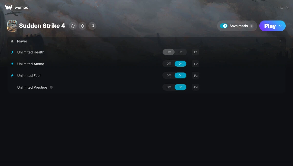 Sudden Strike 4 "Трейнер +4: Здоровье, патроны, топливо и пр" {MrAntiFun / WeMod}