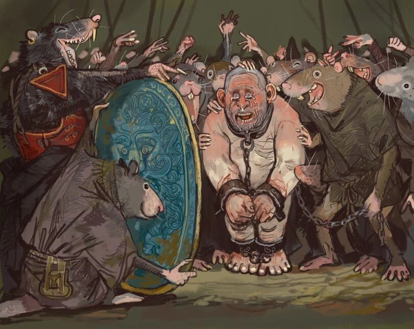 Скавены побрили дворфа