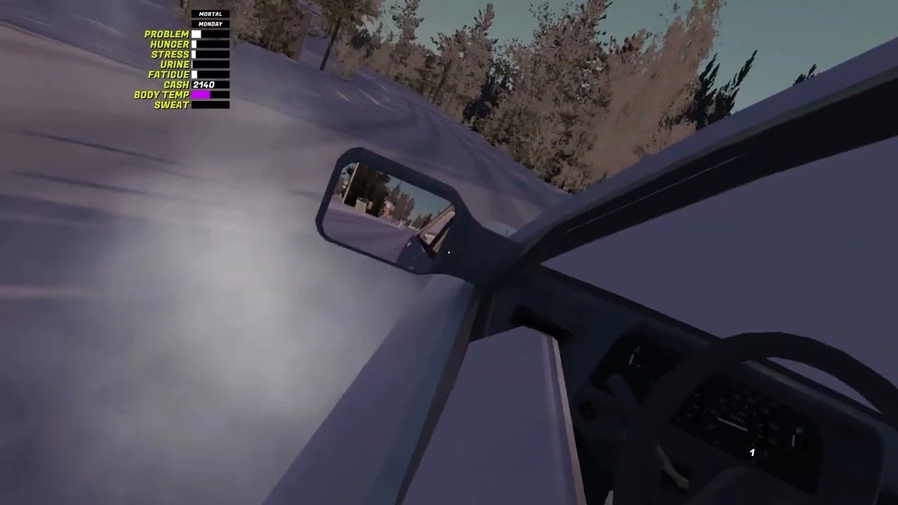 Первые 10 минут по заснеженным дорогам My Winter Car