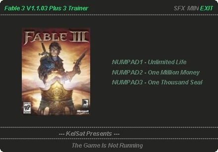 Fable 3: Трейнер (+3) [1.1.03] {KelSat}
