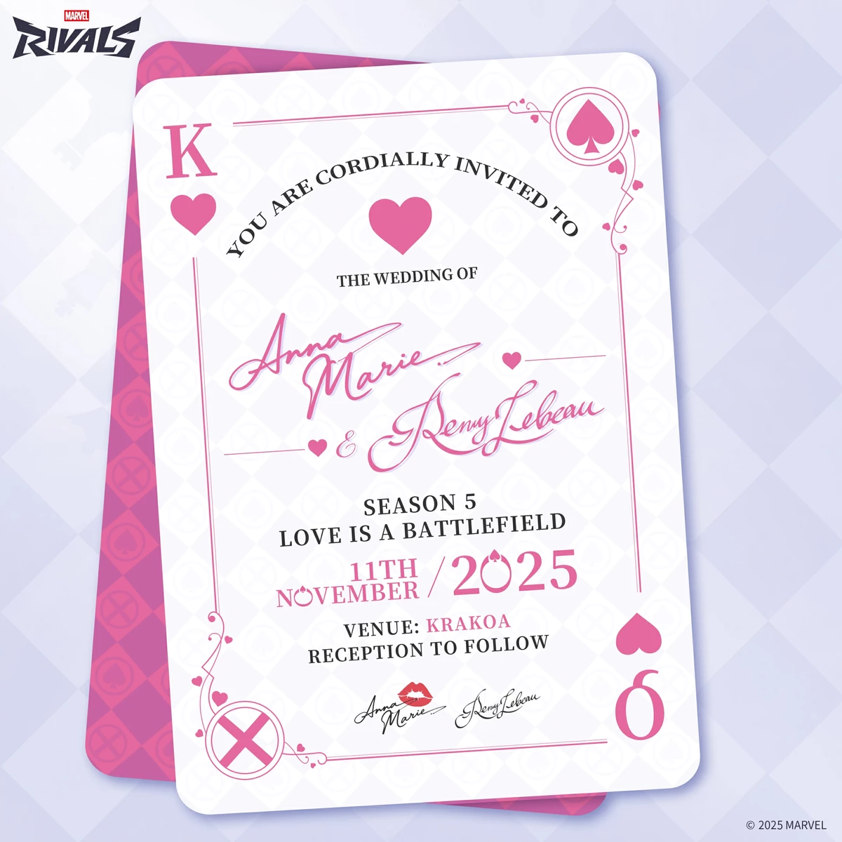 Пятый сезон Marvel Rivals с Шельмой и Гамбитом получил название "Любовь - это поле боя"