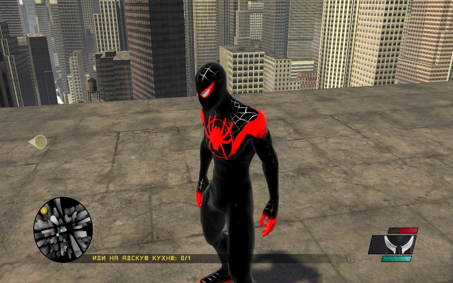 Spider-Man: Web of Shadows "Улучшенный фан-скин Майлза Моралеса"