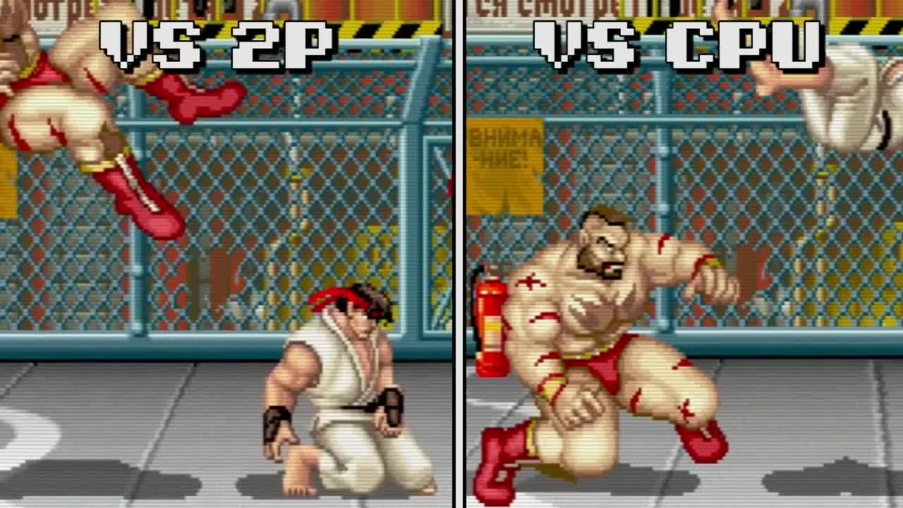 Компьютерные противники в Street Fighter 2 "читерят" против игрока