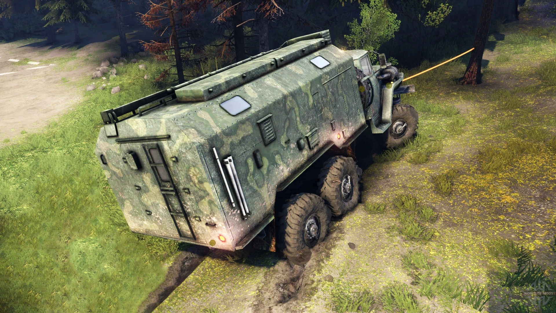 Spintires - Игровая механика - Лебедка