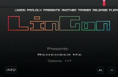 Remember Me: Трейнер/Trainer (+17) [1.02 / Update 2] {LinGon}