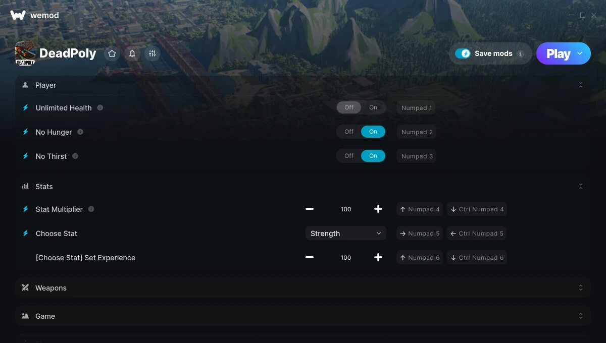 DeadPoly "Трейнер +6" [UPD: 12.08.2025] {GreenHouse / WeMod}