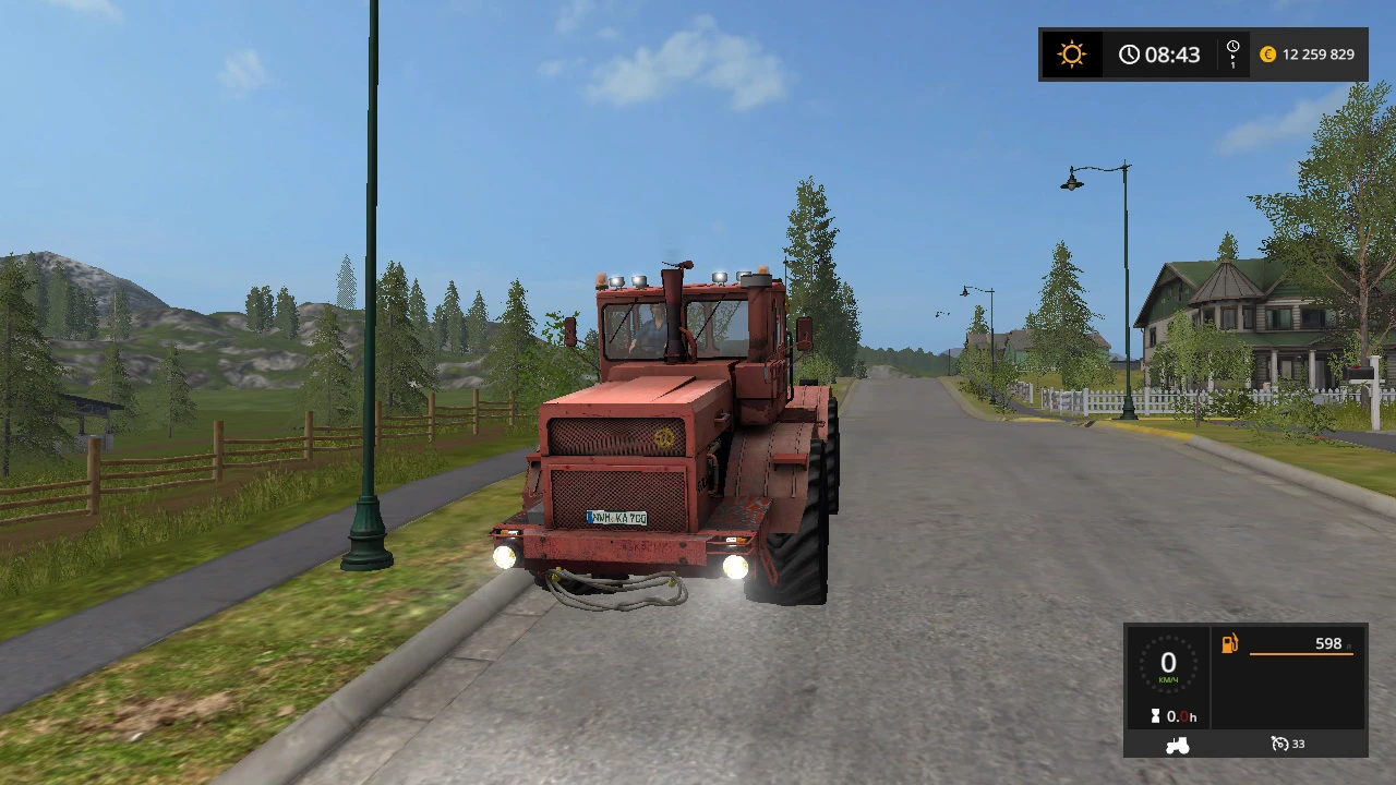 Farming Simulator 17 "Kirovez K 700A red V1.3.5"