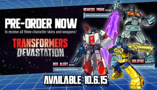В Steam открылся предзаказ Transformers: Devastation