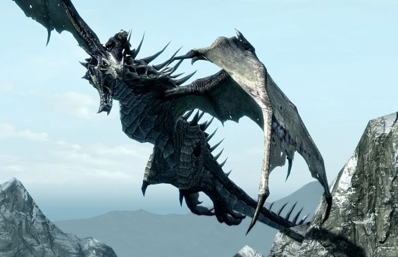 Алесь Купцевич летает на драконах в Dragonborn