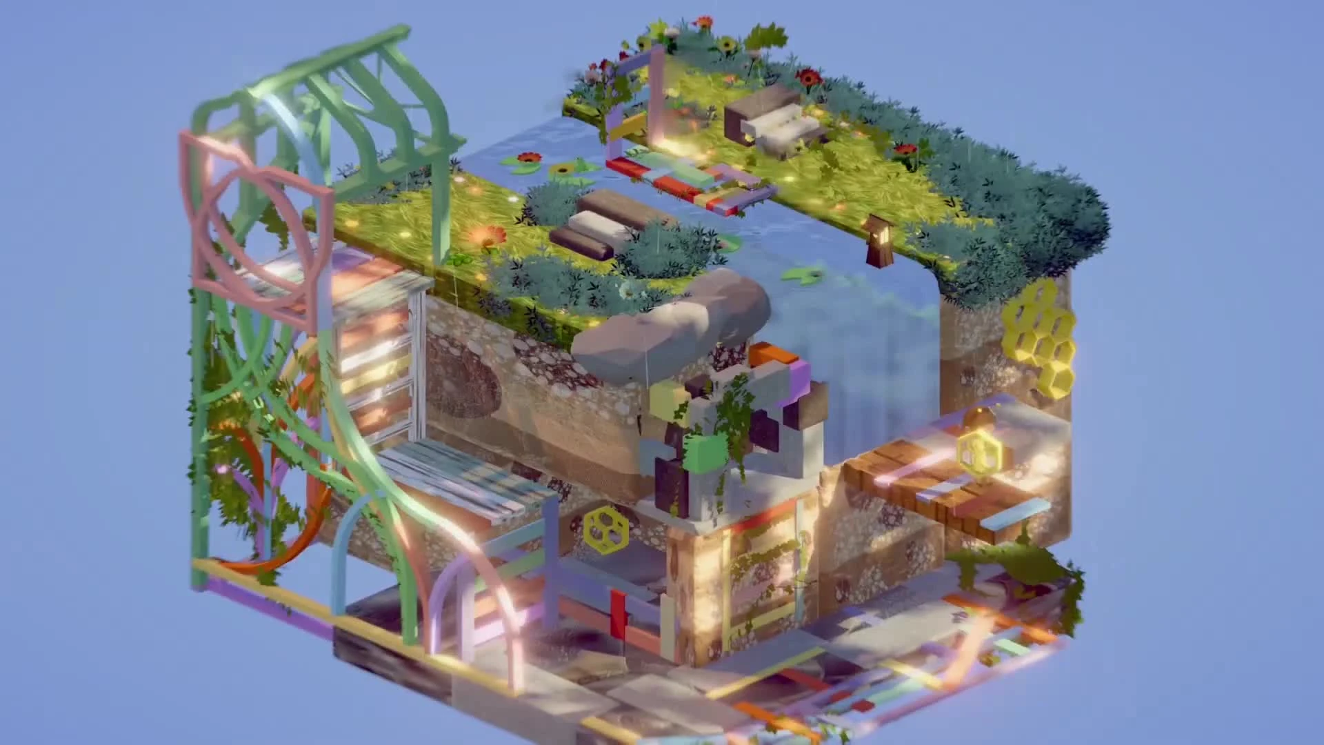 Релизный трейлер паззл-адвенчуры Where the Bees Make Honey