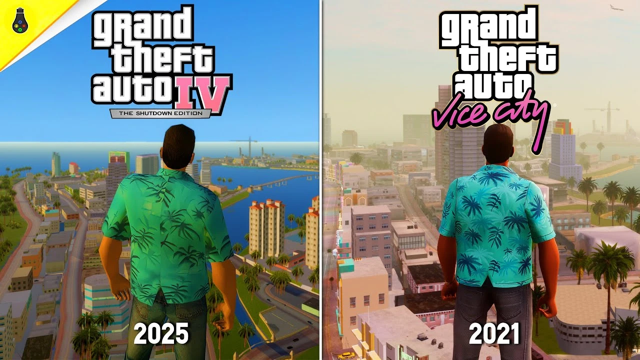 GTA Vice City Nextgen vs. Definitive Edition - сравнение физики и деталей