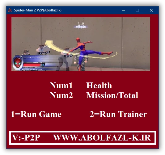 Spider-Man 2: The Game: Трейнер/Trainer (+2) [1.0] {Abolfazl.k}