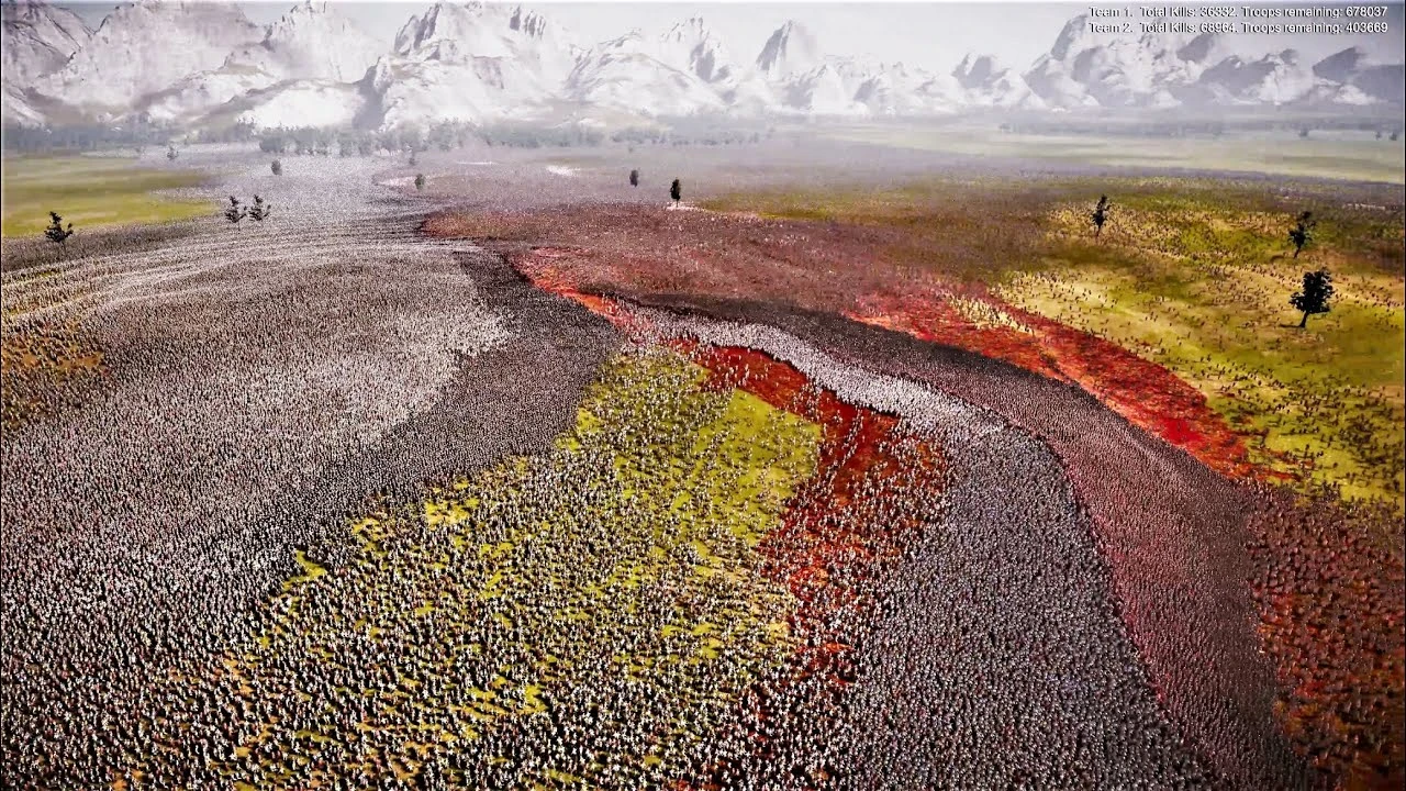 В ролике стратегии "Ultimate Epic Battle Simulator 2" показали бой с участием более миллиона солдат