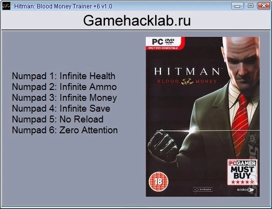 Hitman - Blood Money: Трейнер/Trainer (+6) [1.0] {24K}