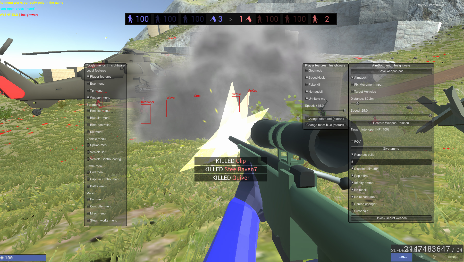 Ravenfield "Трейнер +17" [UPD: 15.03.2025] {Insert / BepInEx}