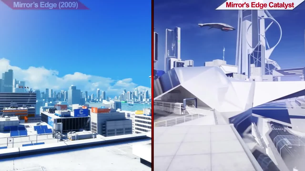Сравнение Mirror's Edge (2009) VS Mirror's Edge Catalyst (2016) | на ультра настройках