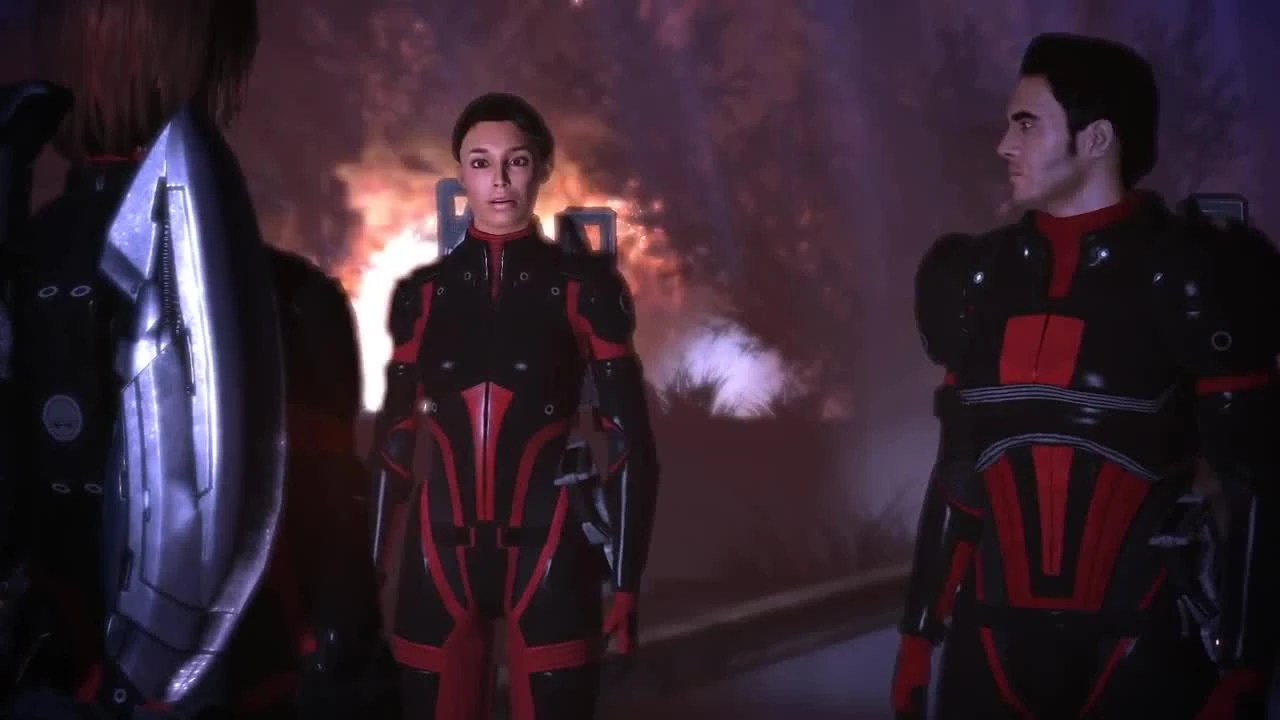 Mass Effect Концовка с Ешли и Кайденом