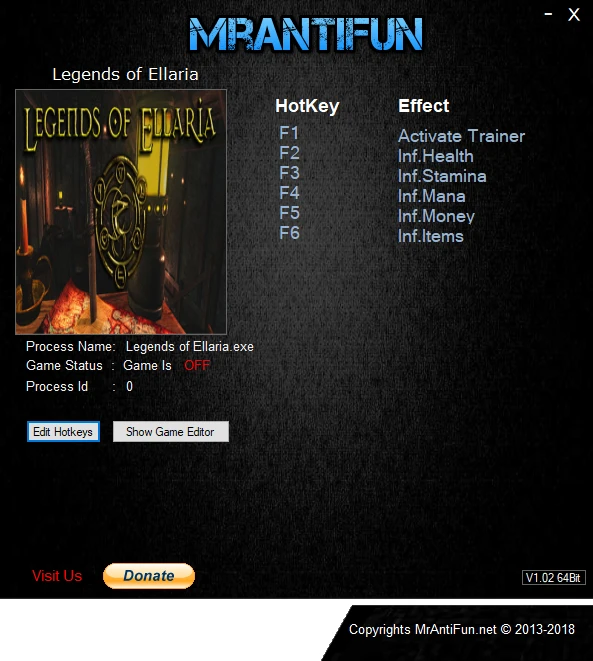 Legends of Ellaria: Трейнер/Trainer (+5) [v0.5.42.02] {MrAntiFun}