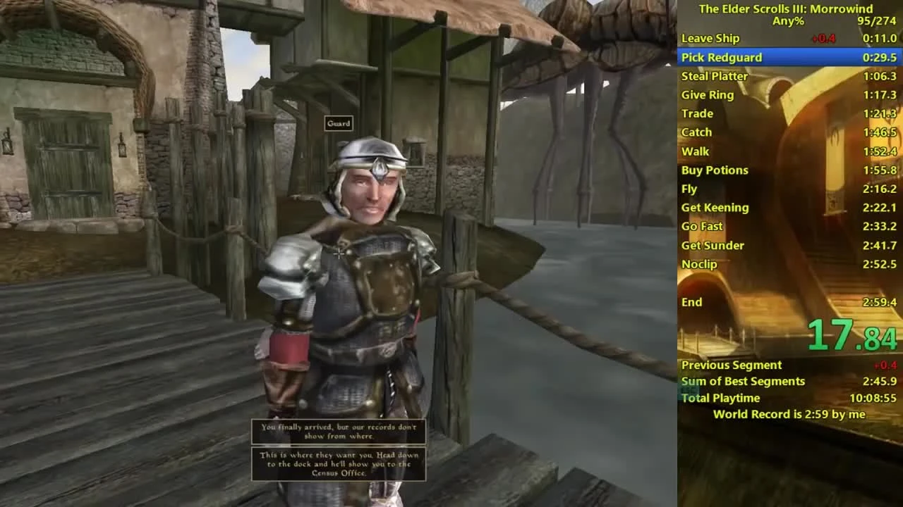 Morrowind и Oblivion прохождение за 3 минуты [Разбор мирового рекорда]