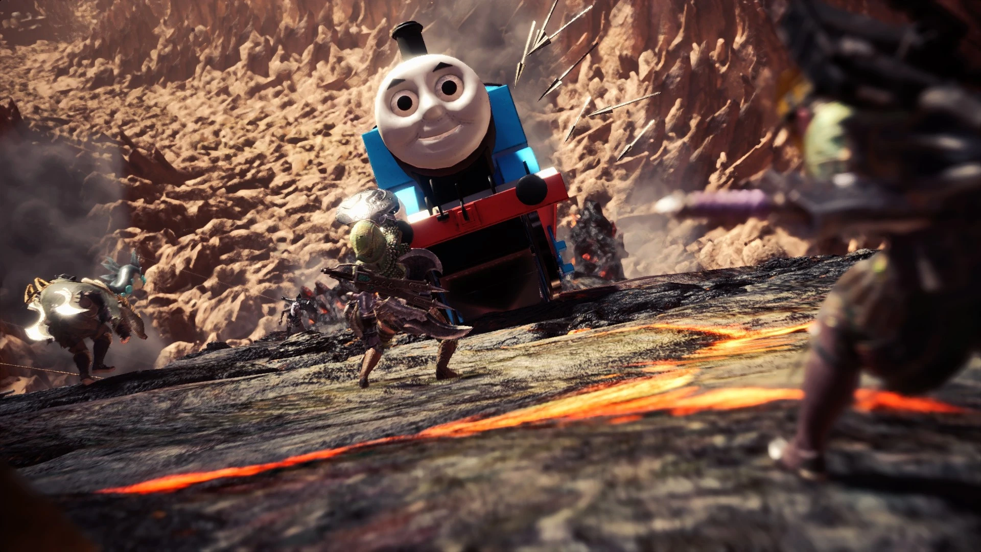 Monster Hunter: World "Thomas the Eater of Elder Dragons / Паровозик Томас"