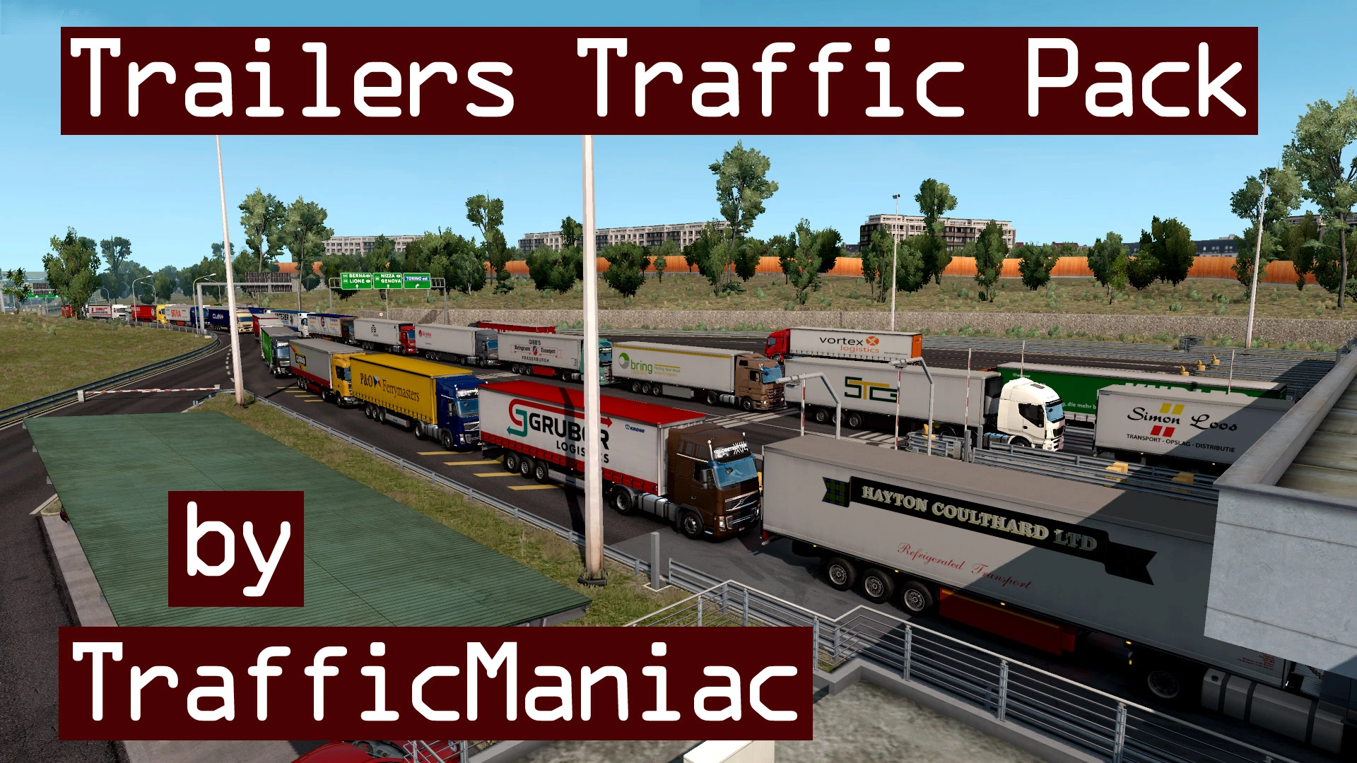 Euro Truck Simulator 2 "Пак прицепов в трафик" [v12.9]