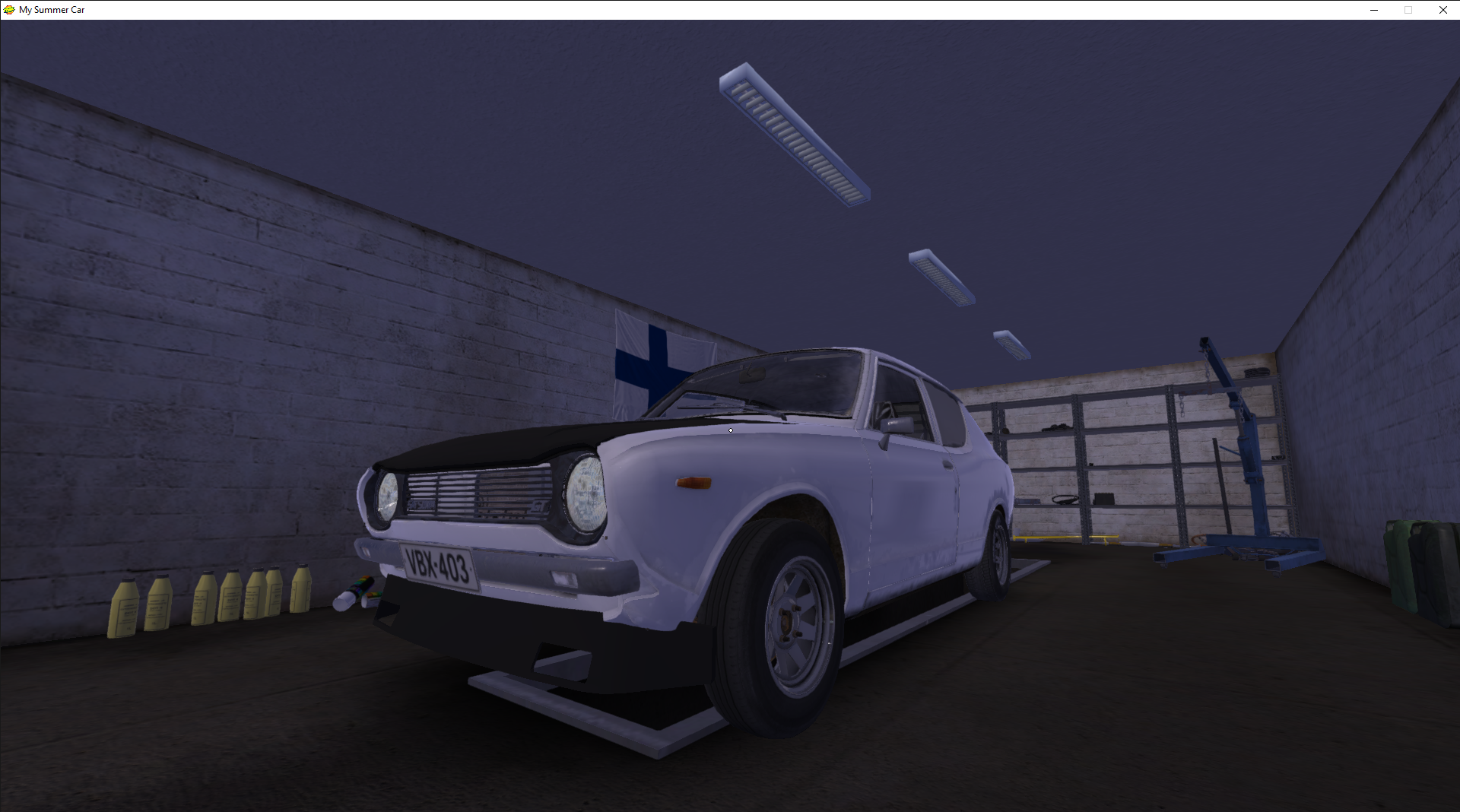 My summer car "Спортивная белая сатсума, и 20к марок"