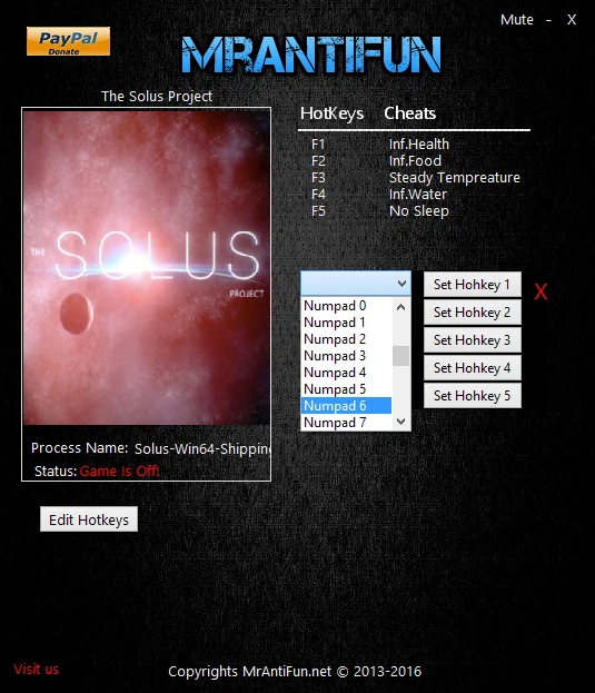 The Solus Project: Трейнер/Trainer (+5) [1.0: x64] {MrAntiFun}