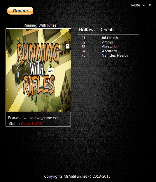 Running With Rifles: Трейнер/Trainer (+5) [1.10] {MrAntifun}