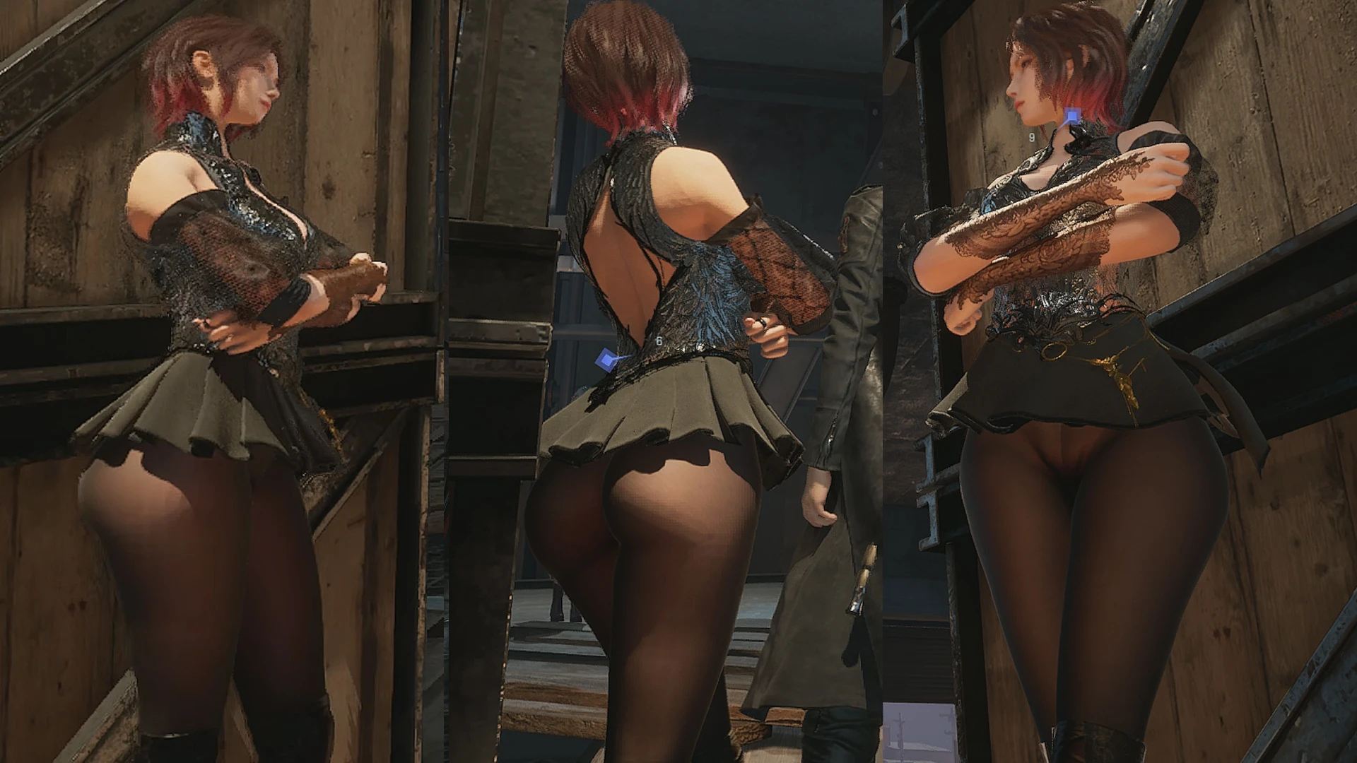 Lost Soul Aside "Зана в короткой юбке и без трусиков"