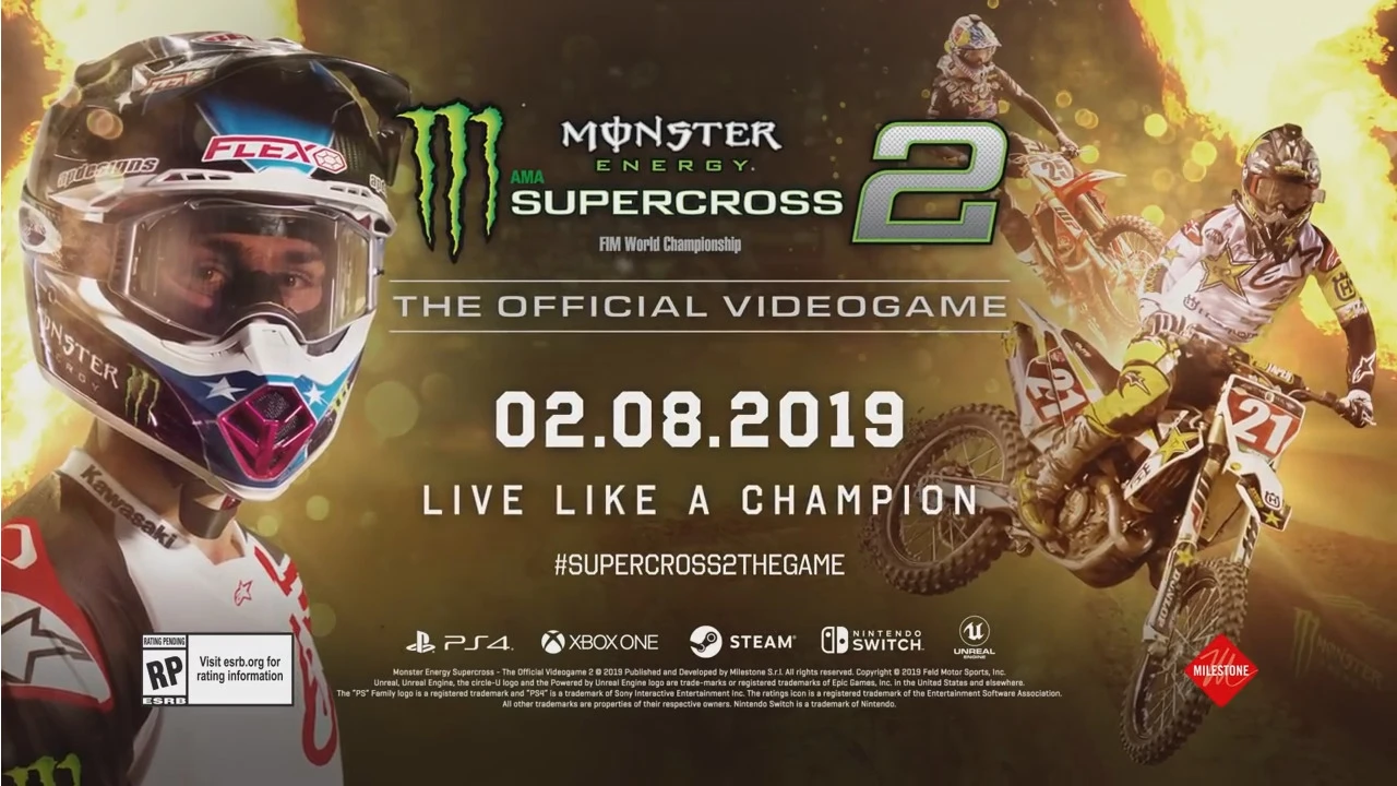 Monster Energy Supercross - The Official Videogame 2 выйдет на всех домашних платформах в феврале