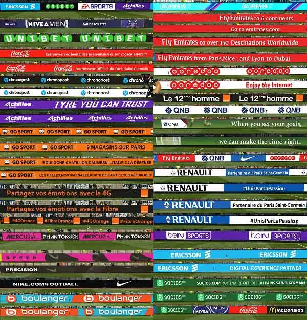 PES 2019 "Teams Adboards and League Adboards"