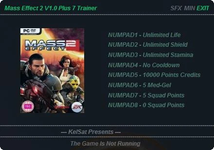 Mass Effect 2: Трейнер (+7) {KelSat} [1.0]