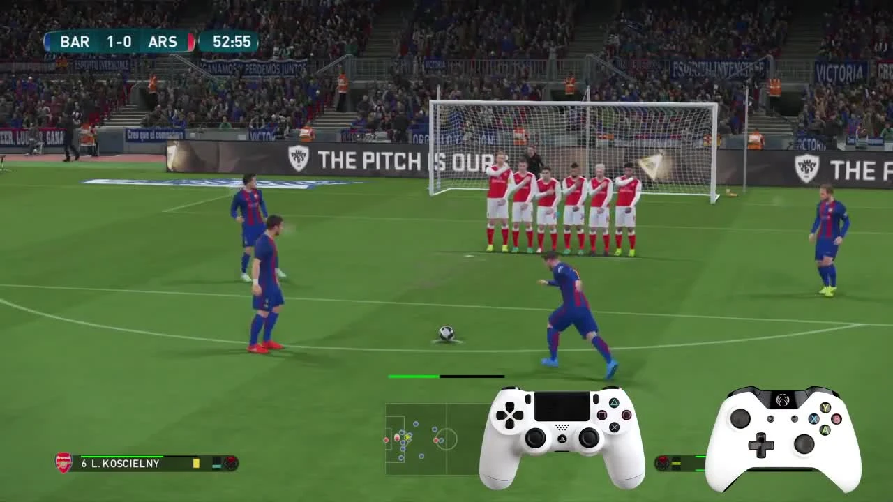 PES 17 Хитрые штрафные удары в PES 2017