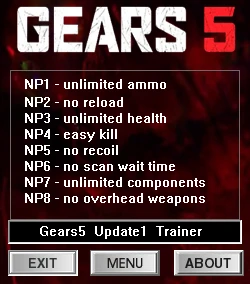 Gears 5: Трейнер/Trainer (+8) [Update 1] {dR.oLLe}