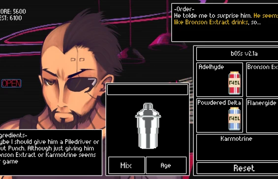 VA-11 HALL-A. Захотите налить выпить?