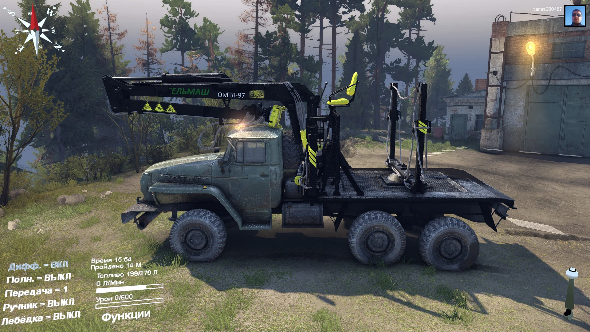 Spintires "УРАЛ с КМУ"