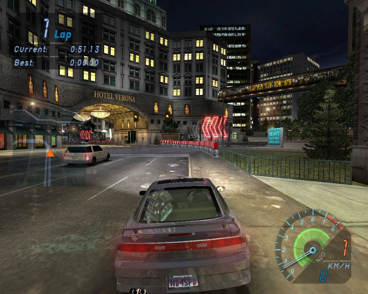 Need for Speed: Underground "Бета номерной знак"