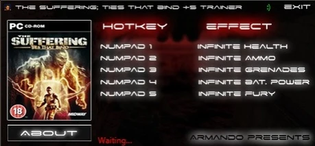 Suffering: Ties That Bind: Трейнер/Trainer (+5) [1.0.0.1] {Armado}