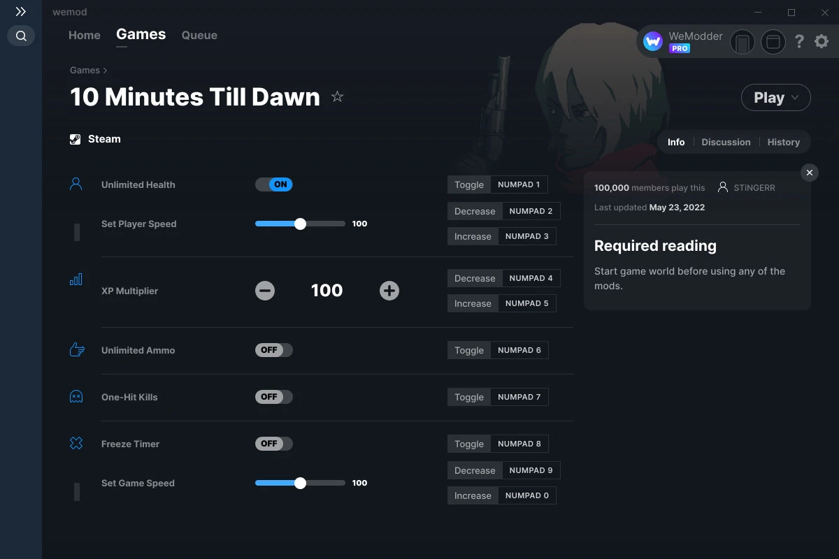 10 Minutes Till Dawn "Трейнер +7" [UPD: 23.05.2022] {STiNGERR / WeMod}