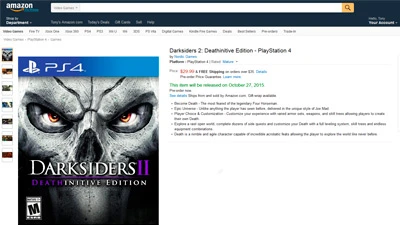 Слухи: Релиз Darksiders 2: Deathinitive Edition перенесен на 27.10.2015
