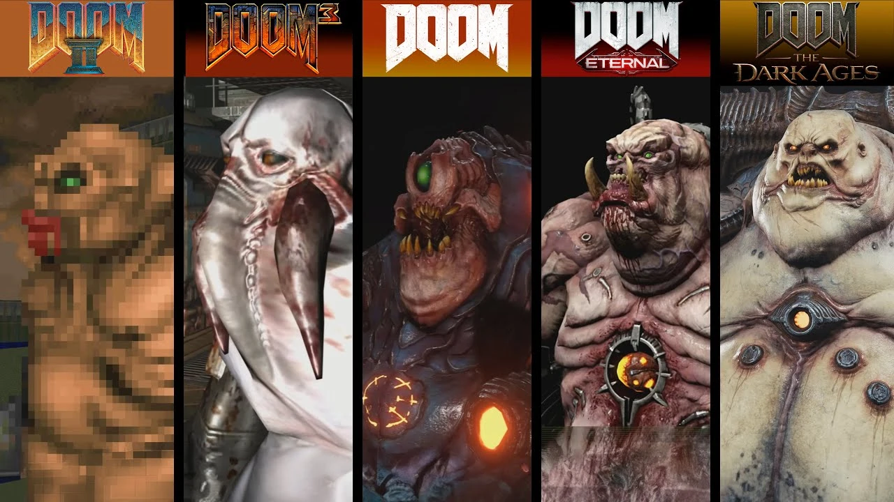 DOOM: The Dark Ages - Эволюция монстров с 1993 по 2025 год