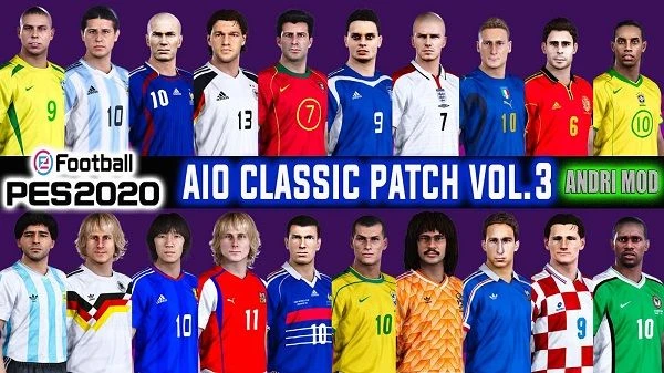 PES 2020 "AIO Classic Patch V.3 Datapack 6.0 by AndriMod"
