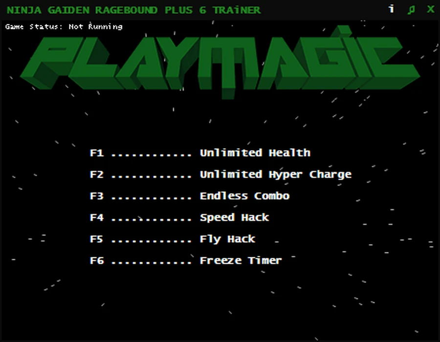 NINJA GAIDEN: Ragebound "Трейнер +6" [RUNE/VACE] {PLAYMAGiC}