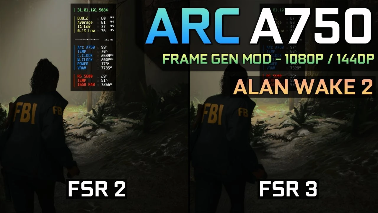 Alan Wake 2 "Оптимизация + AMD FSR 3 + Vulkan"