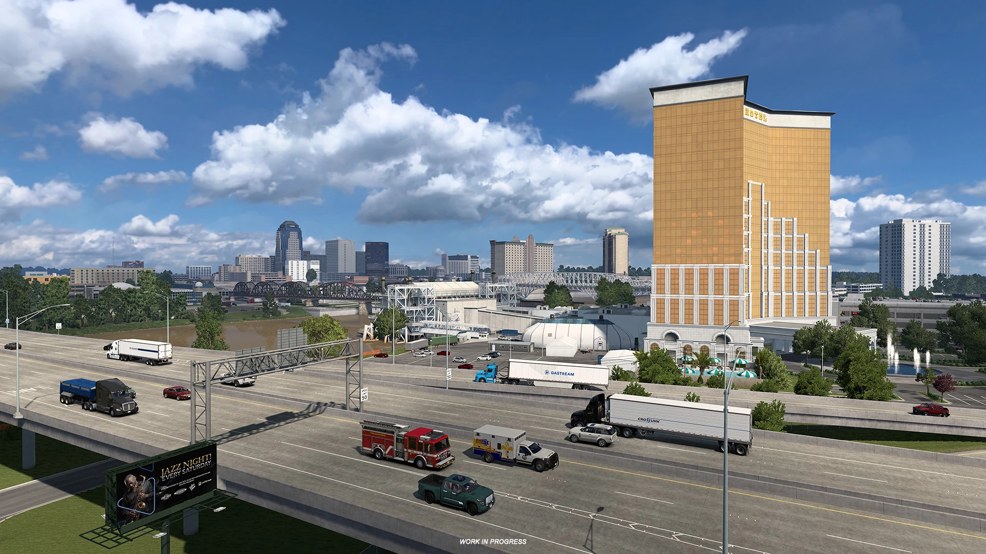 Свежие скриншоты из будущего DLC Луизиана для American Truck Simulator - Шривпорт