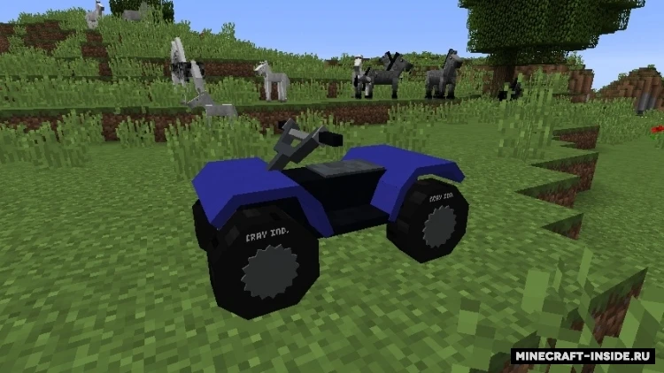 Minecraft "MrCrayfish's Vehicle [1.12.2]"