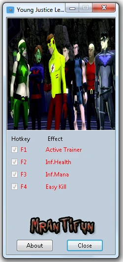 Young Justice ~ Legacy: Трейнер/Trainer (+3) [1.0] {MrAntiFun}