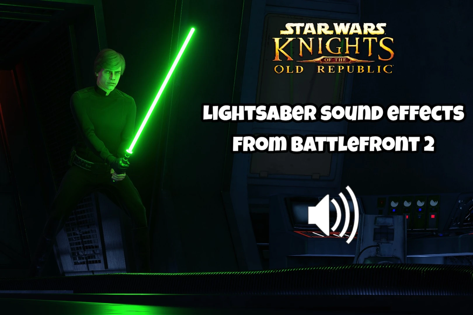 Star Wars: Knights of the Old Republic "Звуковые эффекты световых мечей из Battlefront 2"